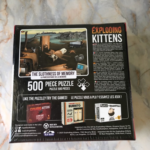 Exploding Kittens 500 Piece Puzzle Bundle of 4 - Picture 6 of 16